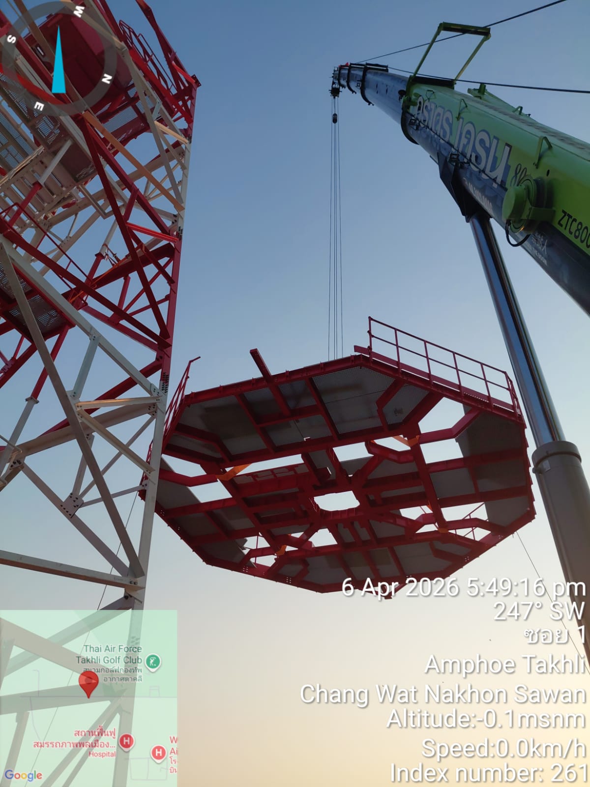 Completed telecom tower project showcasing international expertise